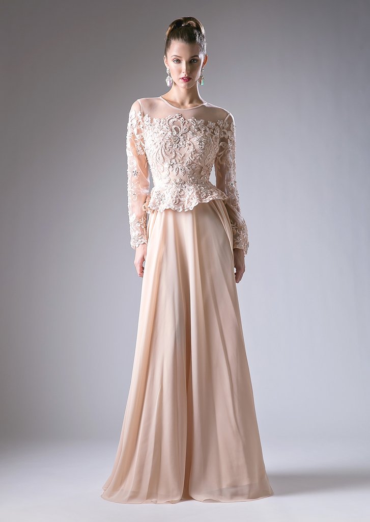 long sleeve mother of bride dresses